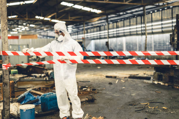 Professional Biohazard technician working in Malvern, PA